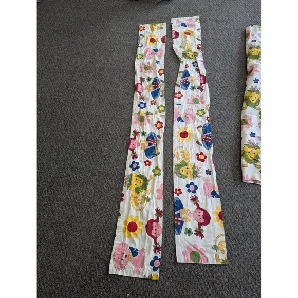 Vintage Sears Raggedy Ann 2 Bedspreads 4 Curtains 2 Valances Twin Set - Picture 12 of 16